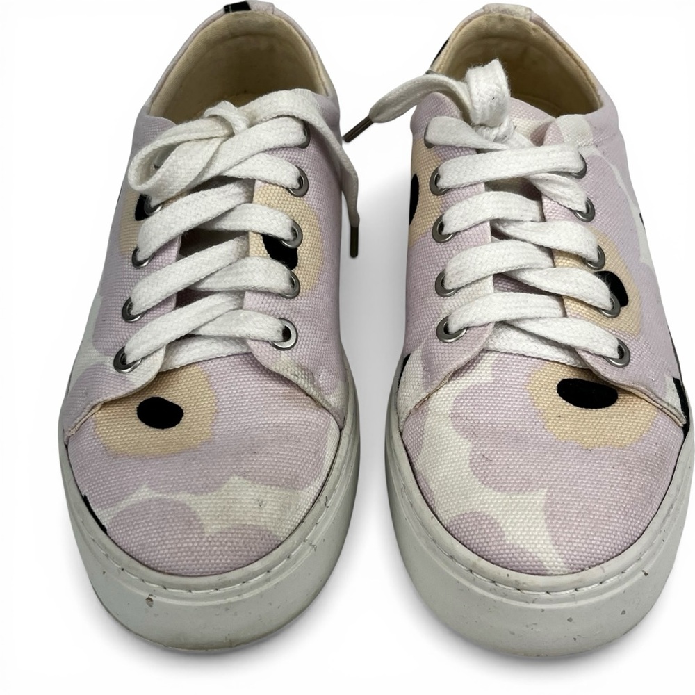 Marimekko Drutha Mini Unikko Low Top Sneakers Poppy Floral Print Women 38 - Picture 3 of 9